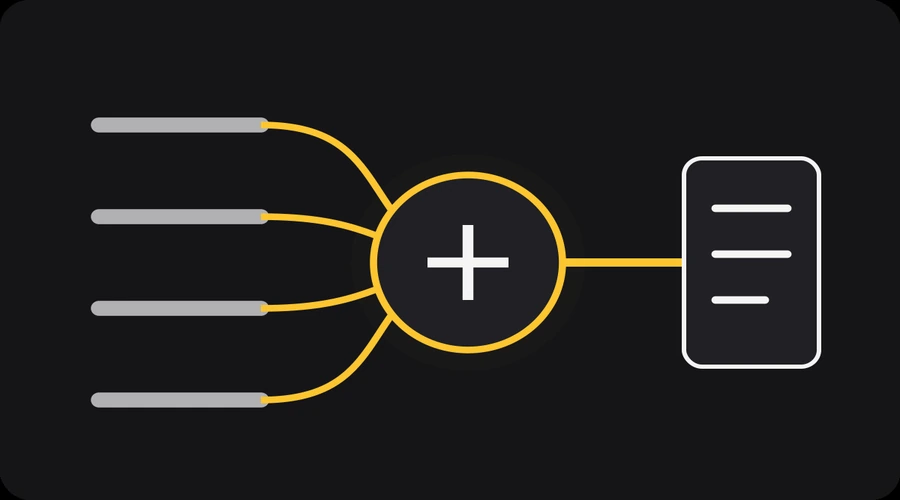 Marketing interaction paths pass through an evidence lens into a commercial record