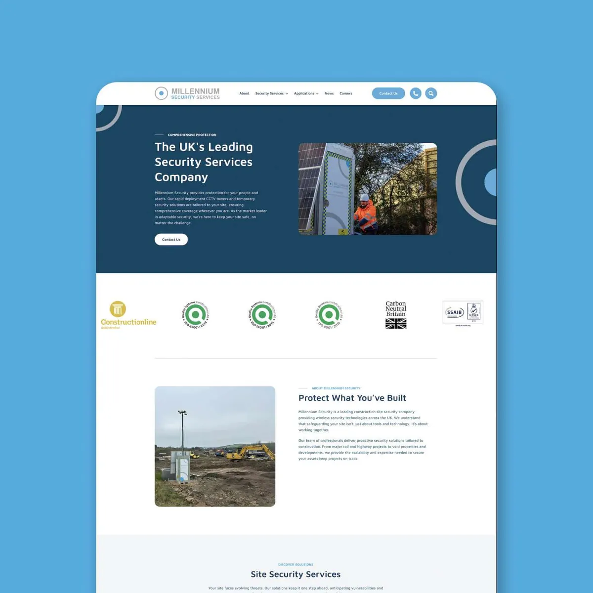 The Millennium Security homepage