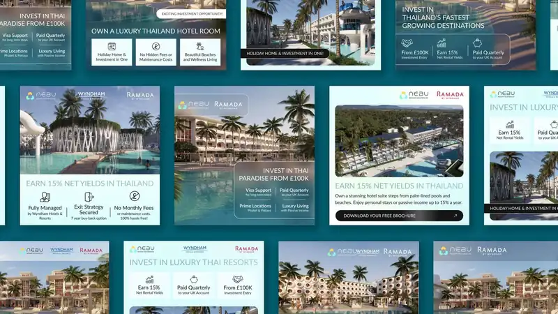 Nebu ads for Thai resort residence investments