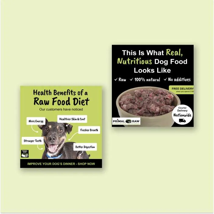 Primal Raw social ads