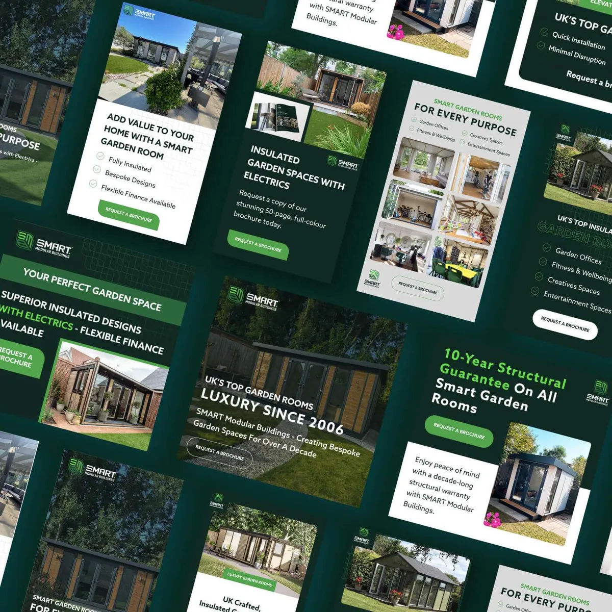 SMART® Modular Buildings garden room ads