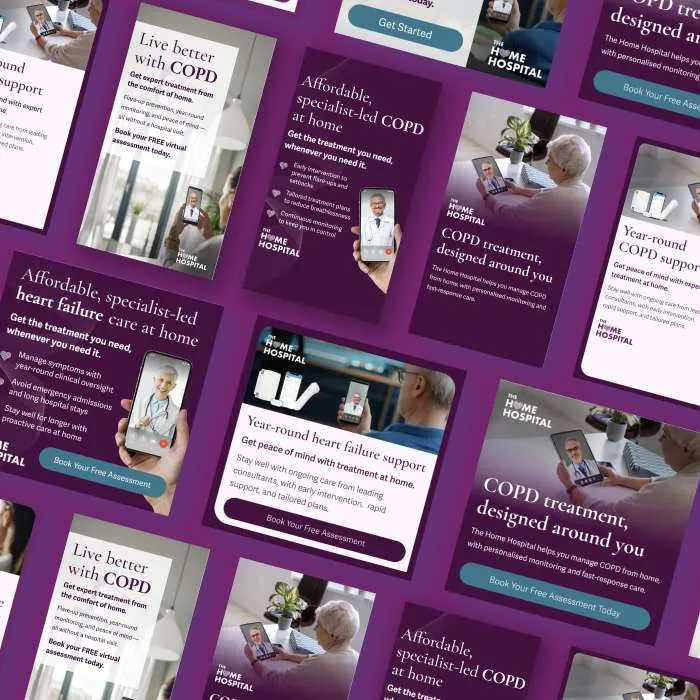 The Home Hospital Google display ads