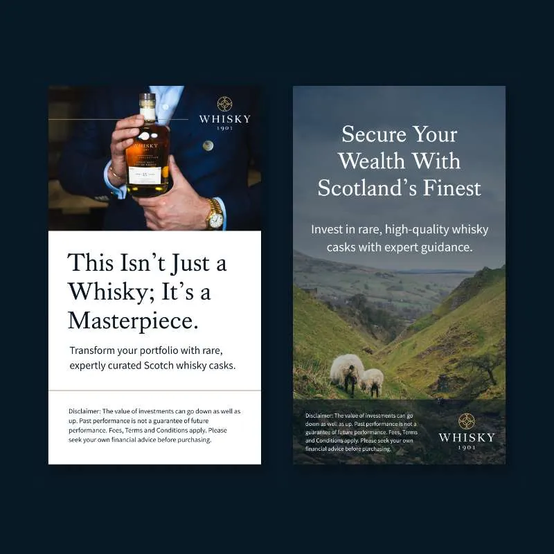 Whisky 1901 Google display ads