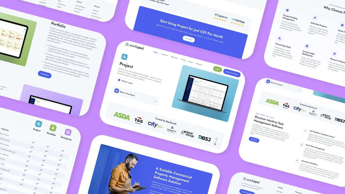 WorkSavi website pages