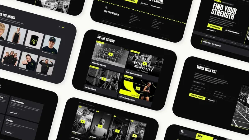 Kat Parnell coaching website, showing distinctive typography and a clear offer